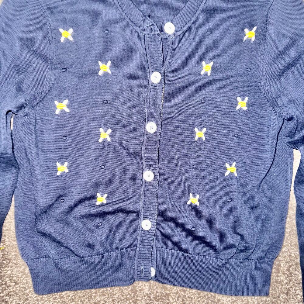 Brooks Brothers Red Fleece Vintage Bumblebee Embroidered Button Down Cardigan - Picture 7 of 9